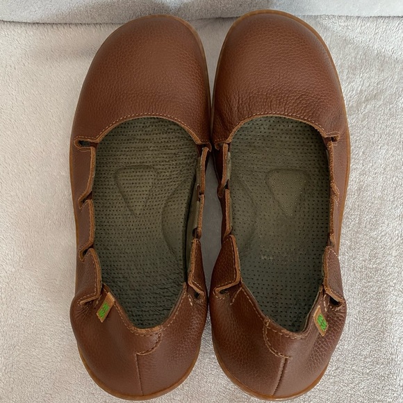 SOLD El Naturalista Women EU 40 US 9 Viajero Slipper Flat Shoe Leather brown - Picture 10 of 16